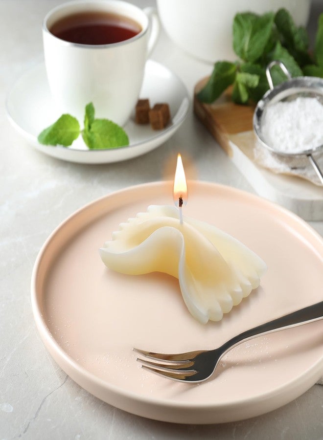 Conelist 3 Pcs Pasta Noodle Candle Macaroni Ravioli Farfalle Shaped Wax Candles Decoration Cute Food Shaped Gifts for Pasta Lovers Italian Kitchen Party Decoration Favors - Image 5